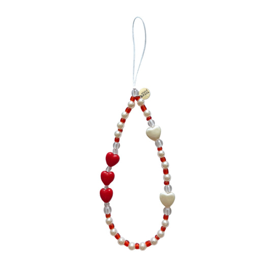 Red Heart Phone Strap